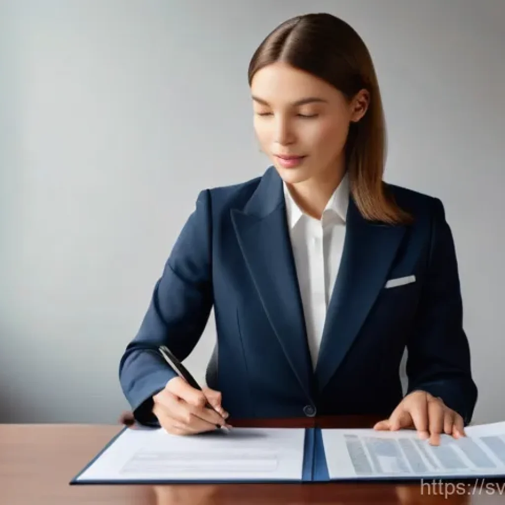 번역사 자격증 스펙으로서의 장점 - **A highly professional and confident translator**, male or female, dressed in smart business attire...